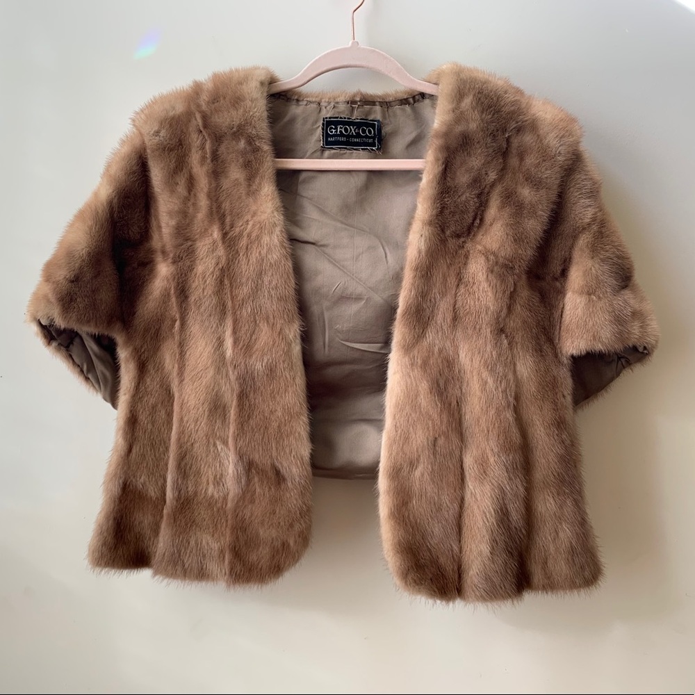 Vintage luxury muff cape